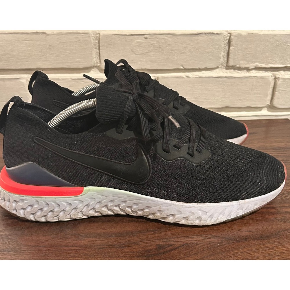 Nike Epic React Flyknit 2 Mens Running Shoe Pixel Black Pink BQ8928-003‎ Size 12